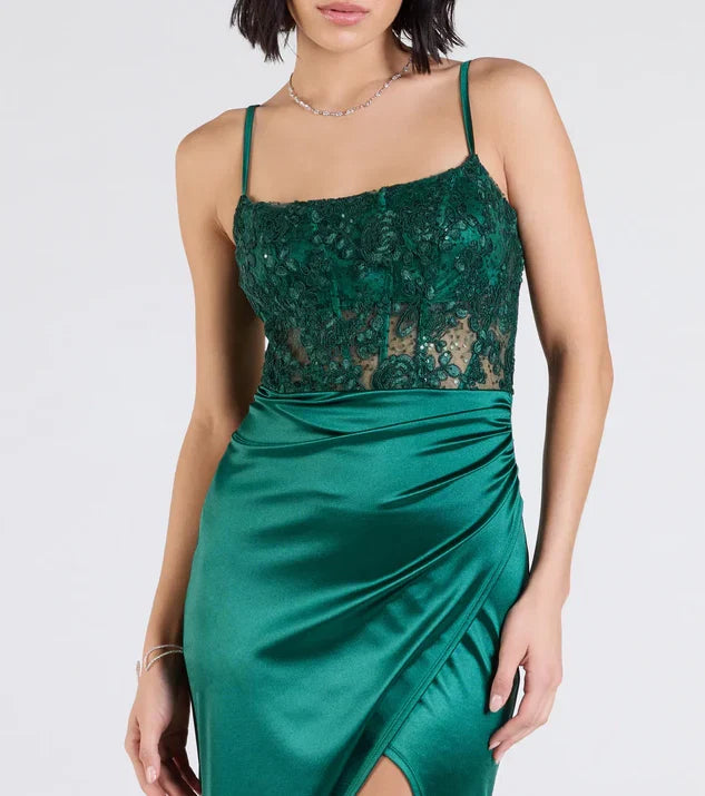 Charming Form-hugging Square Neck Sleeveless Open Back Floor-length Prom Dress