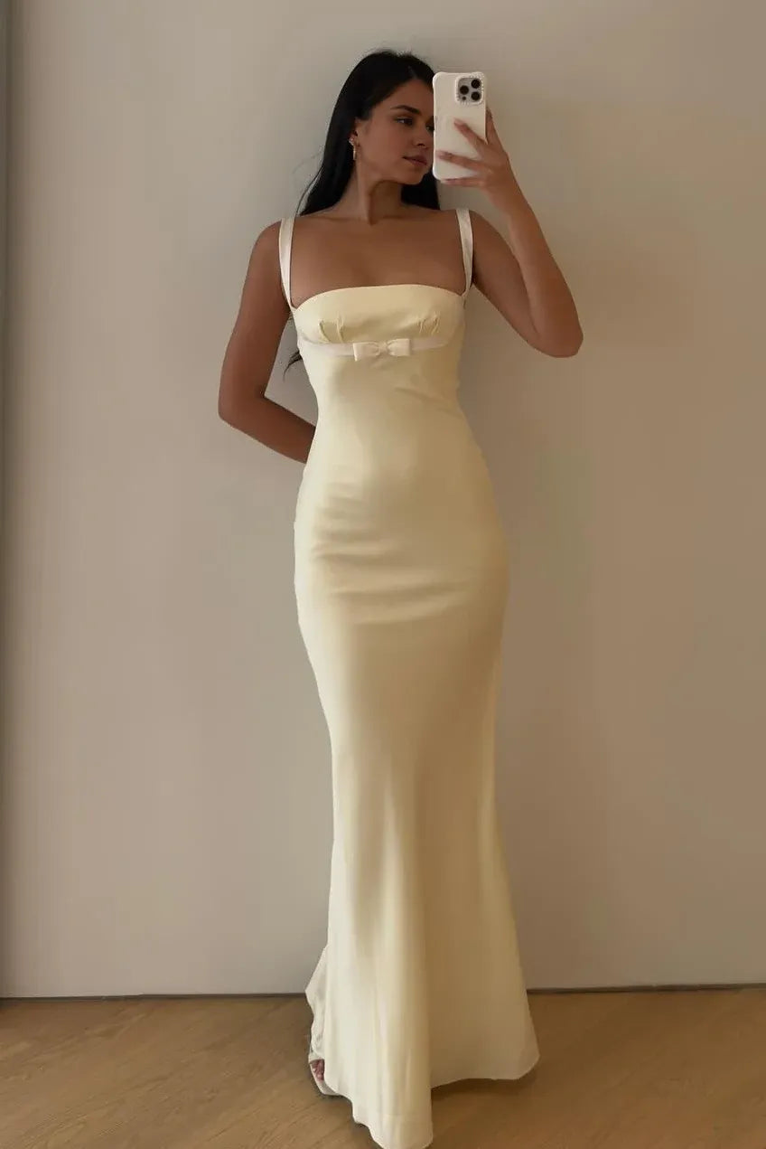Charming Mermaid Strapless Neck Sleeveless Up Floor-Length Prom Dress