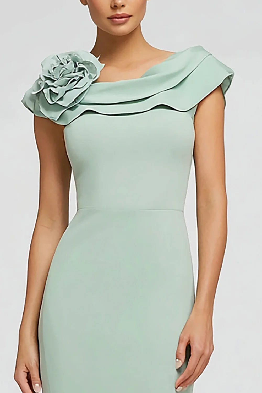 Charming Mermaid/Trumpet Boat Neck Sleeveless Backless Floor Length Prom Dress