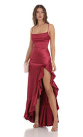 Charming Sheath/Column Cowl Neck Sleeveless Up Floor-Length Prom Dress
