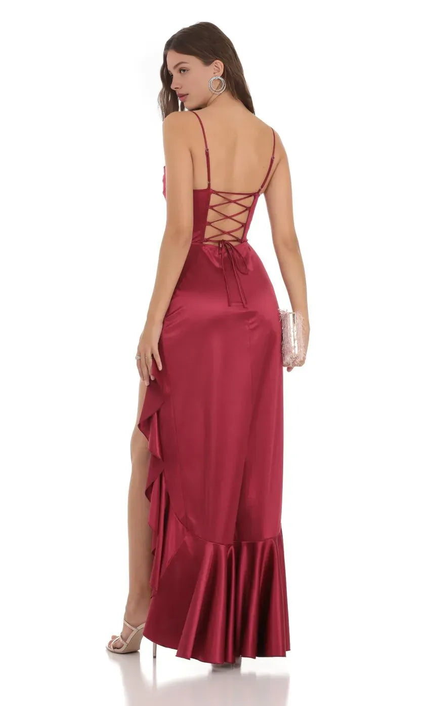 Charming Sheath/Column Cowl Neck Sleeveless Up Floor-Length Prom Dress