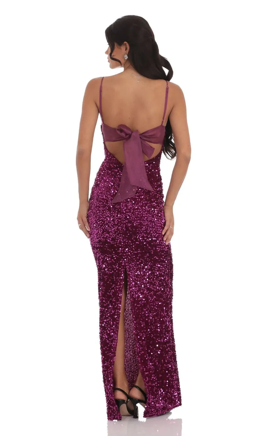Charming Sheath/Column Spaghetti Straps Sleeveless Up Floor-Length Prom Dress