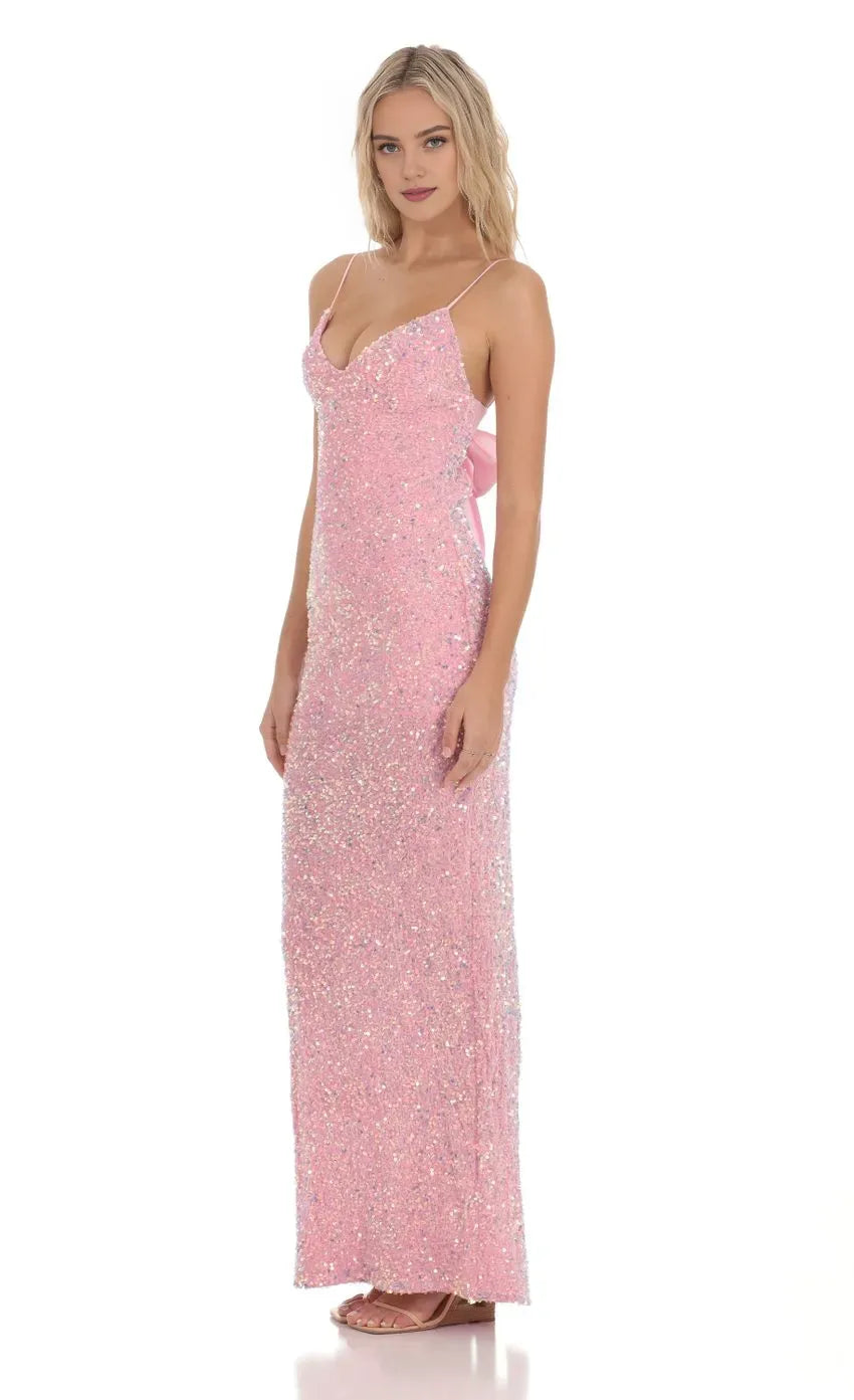 Charming Sheath/Column Spaghetti Straps Sleeveless Up Floor-Length Prom Dress