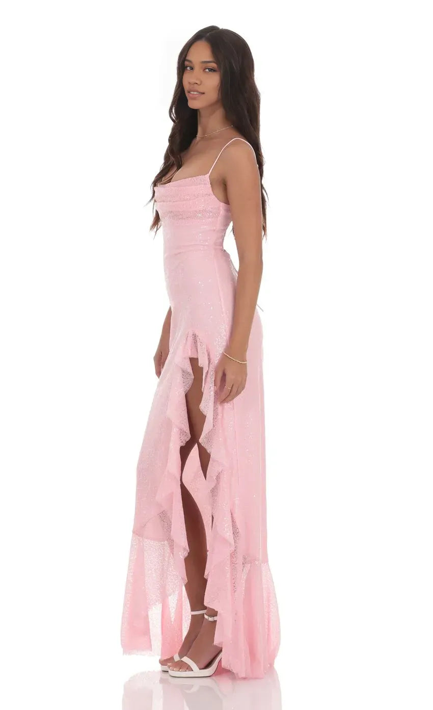 Charming Sheath/Column Square Neck Sleeveless Up Floor-Length Prom Dress