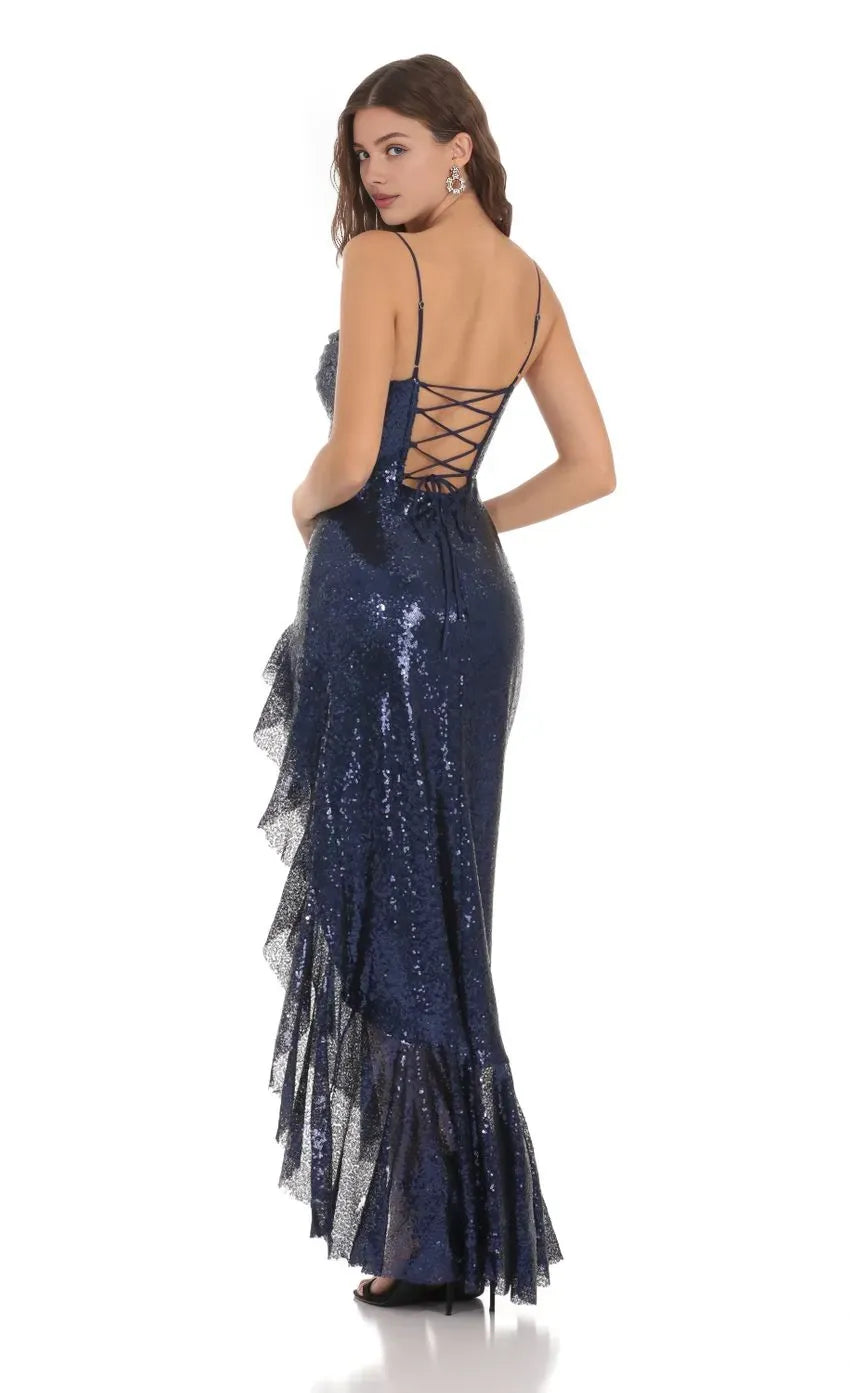 Charming Sheath/Column Square Neck Sleeveless Up Floor-Length Prom Dress
