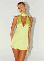 Charming Sheath/Column V Neck Sleeveless Backless Short-Mini Homecoming Dress