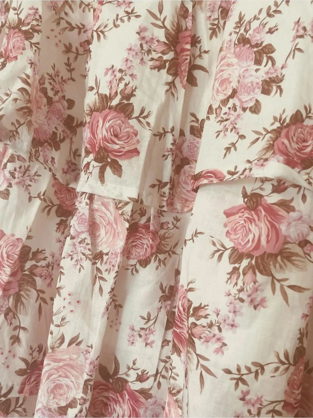 Pink Charming A-Line Square Neck Puff Sleeve Ruffled Floral Mini Homecoming Dress