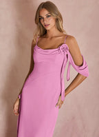 Charming sheath Off-the-shoulder Sleeveless Backless Ankle-Length Evening Dress