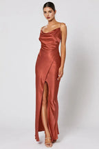 Cheap Fitted Spaghetti Straps Sleeveless Floor-Length Prom Dress