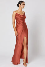 Cheap Fitted Spaghetti Straps Sleeveless Floor-Length Prom Dress
