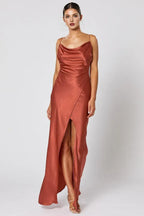 Cheap Fitted Spaghetti Straps Sleeveless Floor-Length Prom Dress