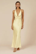 Cheap Mermaid/Trumpet Halter Neck Sleeveless Floor-Length Prom Dress