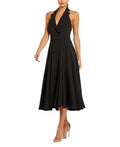 Chic A Line Halter Neck Blazer Style Open Back Midi For Women Prom Dress