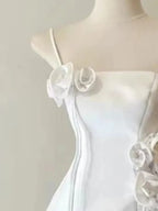 A-Line Square Neck Sleeveless Mini Homecoming Dress