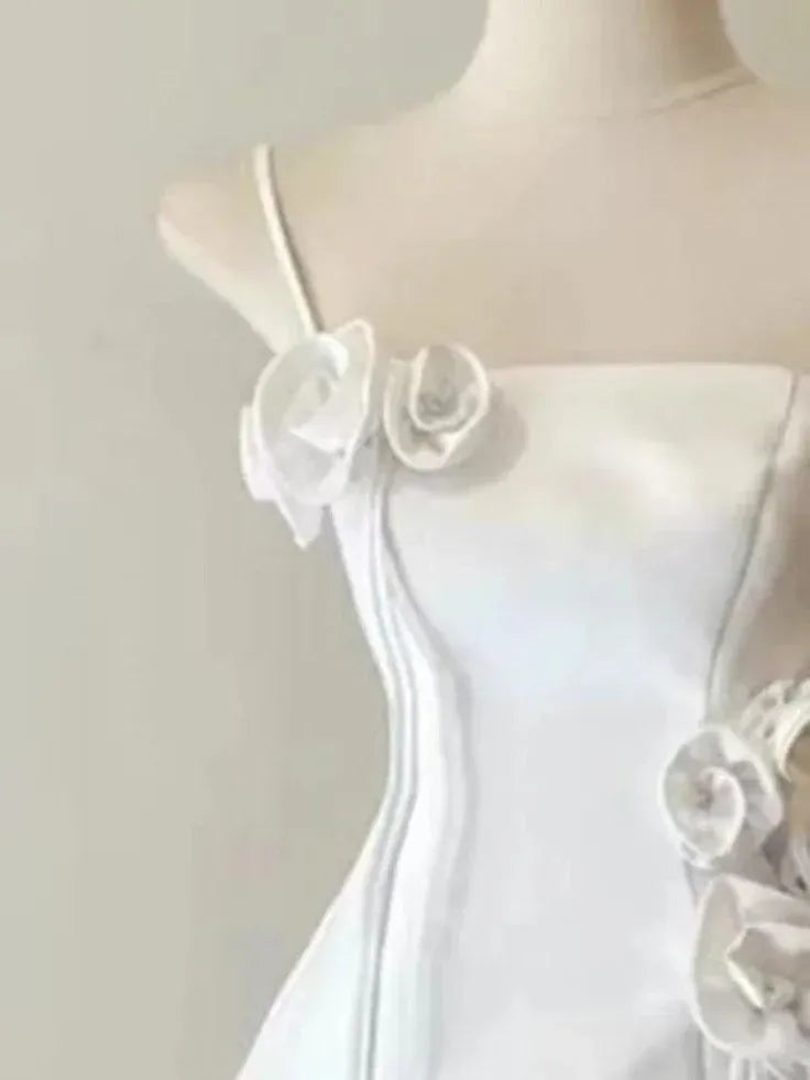 A-Line Square Neck Sleeveless Mini Homecoming Dress