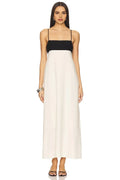 Chic A Line Square Neck Sleeveless Smocked Back Floor Length Evening Dress