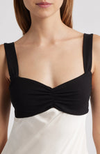 Chic A Line Sweetheart Sleeveless Contrast Back Short Homecoming Dress
