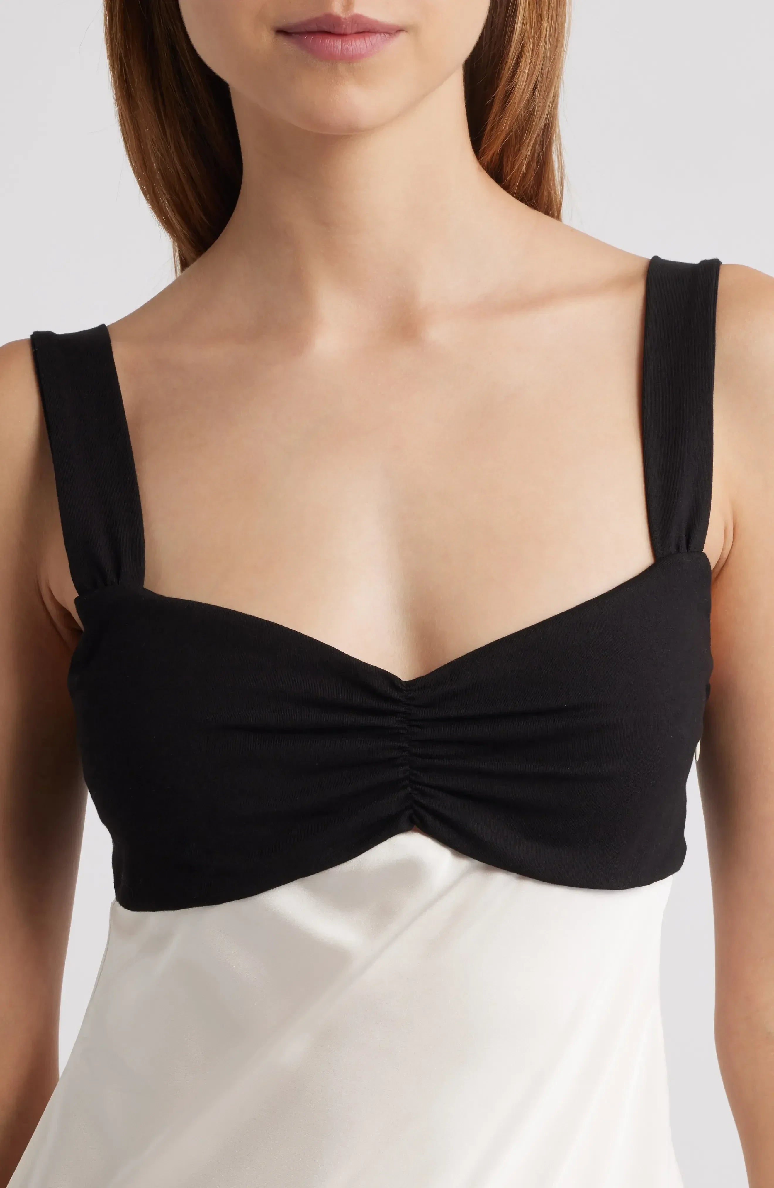 Chic A Line Sweetheart Sleeveless Contrast Back Short Homecoming Dress