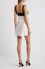 Chic A Line Sweetheart Sleeveless Contrast Back Short Homecoming Dress