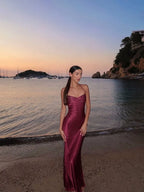 Mermaid Halter Neck Bodice Floor-Length Evening Maxi Dress