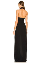 Chic Mermaid Halter Neck Sleeveless Zipper Back Floor Length Evening Dress