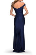 Chic Mermaid Off Shoulder Sleeveless Zipper Back Floor Length Evening Dress