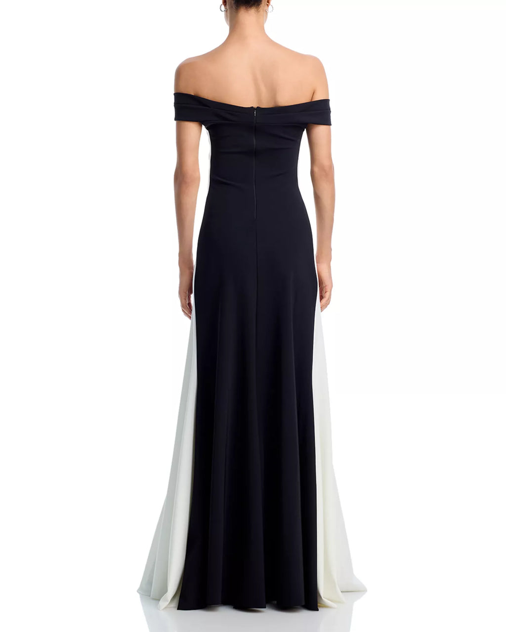 Chic Mermaid Off the Shoulder Two Tone Floor Length Female Prom Dress