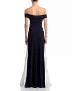 Chic Mermaid Off the Shoulder Two Tone Floor Length Female Prom Dress