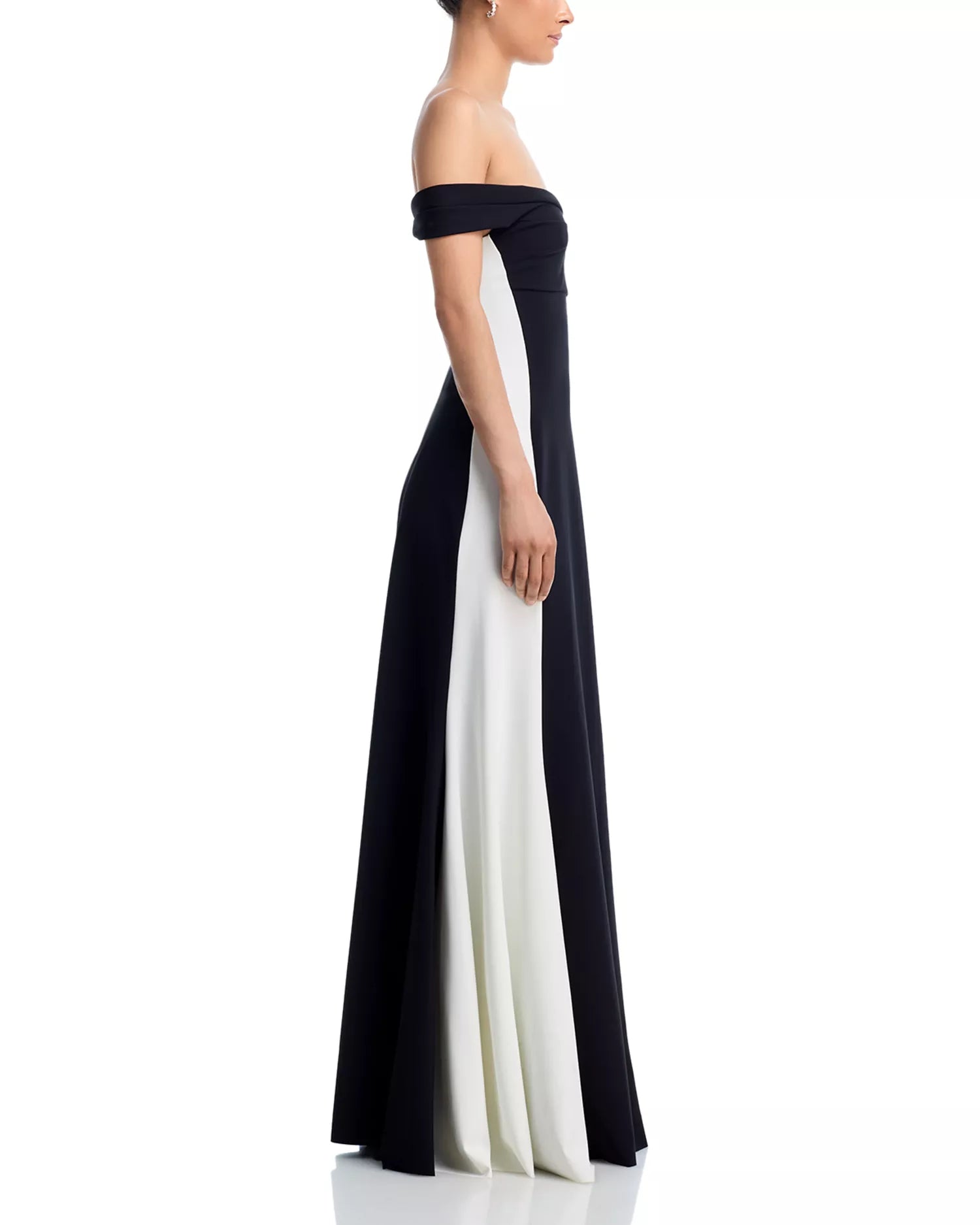 Chic Mermaid Off the Shoulder Two Tone Floor Length Female Prom Dress