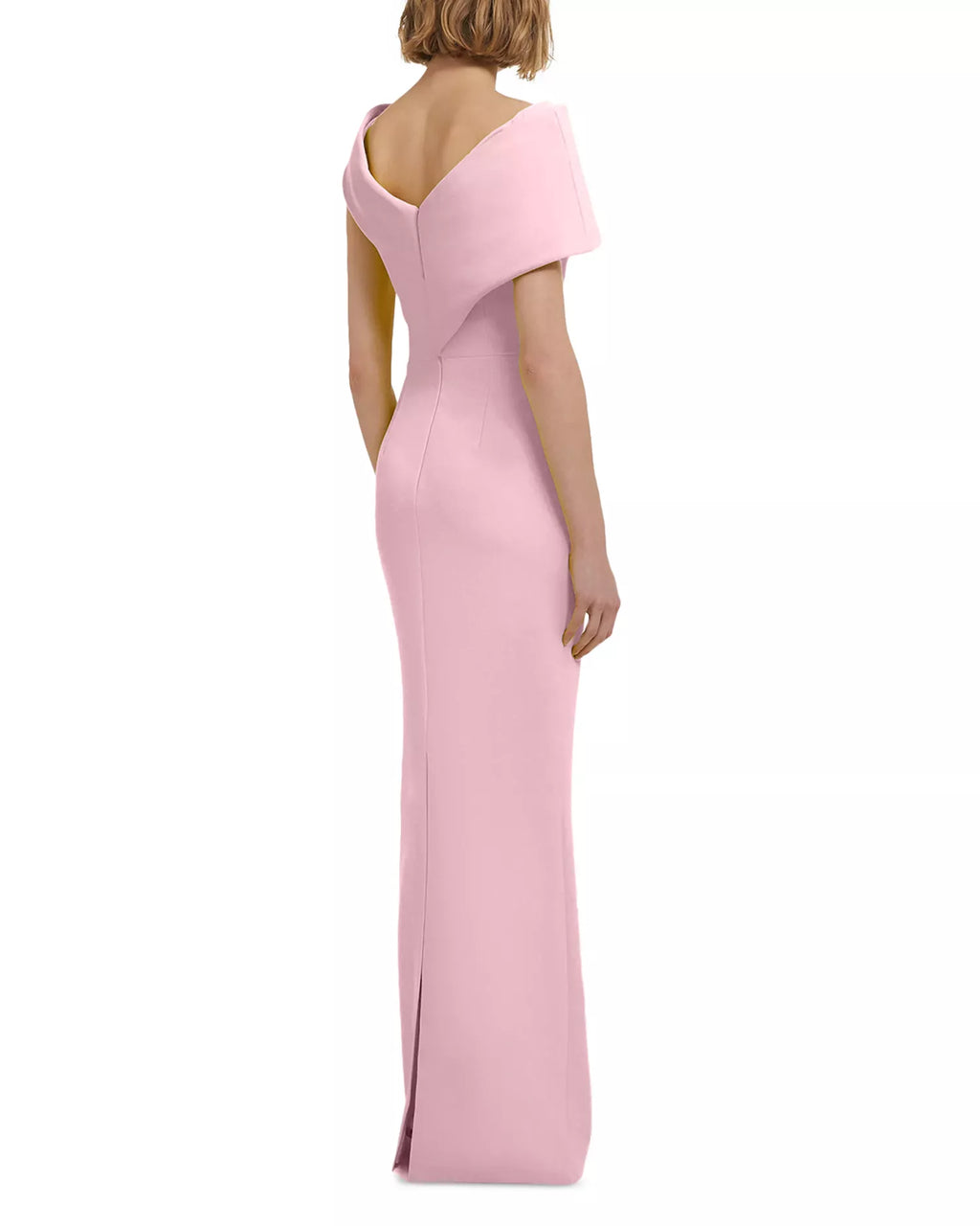 Chic Mermaid One Shoulder Cape Sleeve Open Back Floor Length For Women Prom Dress