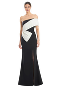 Chic Mermaid One-Shoulder Sleeveless Pearl Back Floor Length Prom Dress