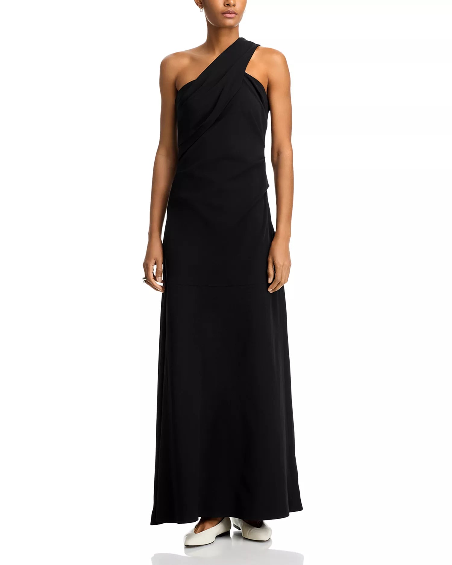 Chic Mermaid One Shoulder Twist Accent Floor Length Hot Sale Prom Dress
