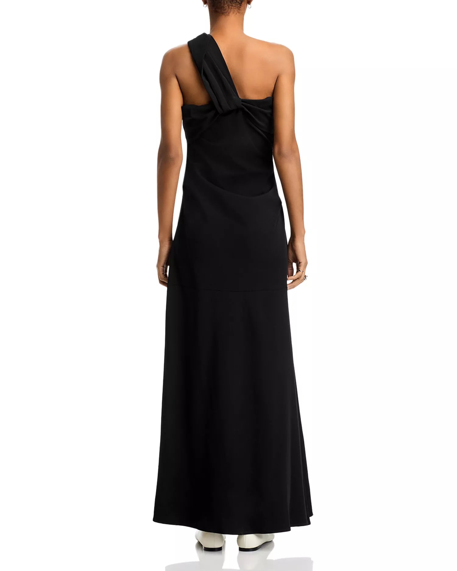 Chic Mermaid One Shoulder Twist Accent Floor Length Hot Sale Prom Dress