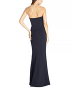 Chic Mermaid Strapless Deep V Neck Open Back Floor Length For Ladies Prom Dress