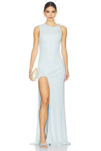 Chic Sheath Asymmetric Neck Sleeveless Ruched Side Floor Length Evening Dress