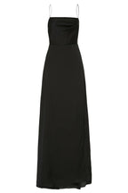 Chic Sheath Cowl Neck Sleeveless Open Back High Slit Floor Length Plus Size Prom Dress