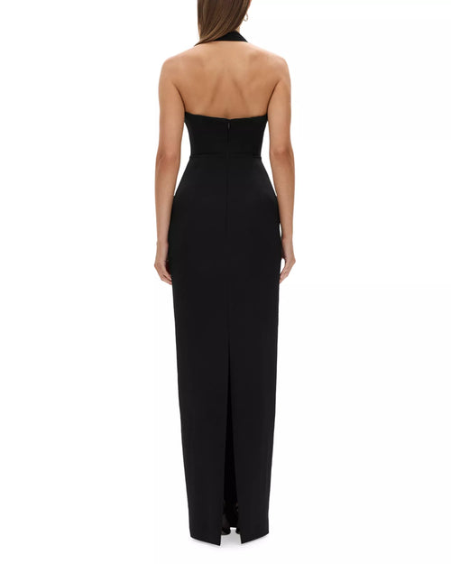 Chic Sheath Halter Neck Open Back Floor Length For Women Prom Dress