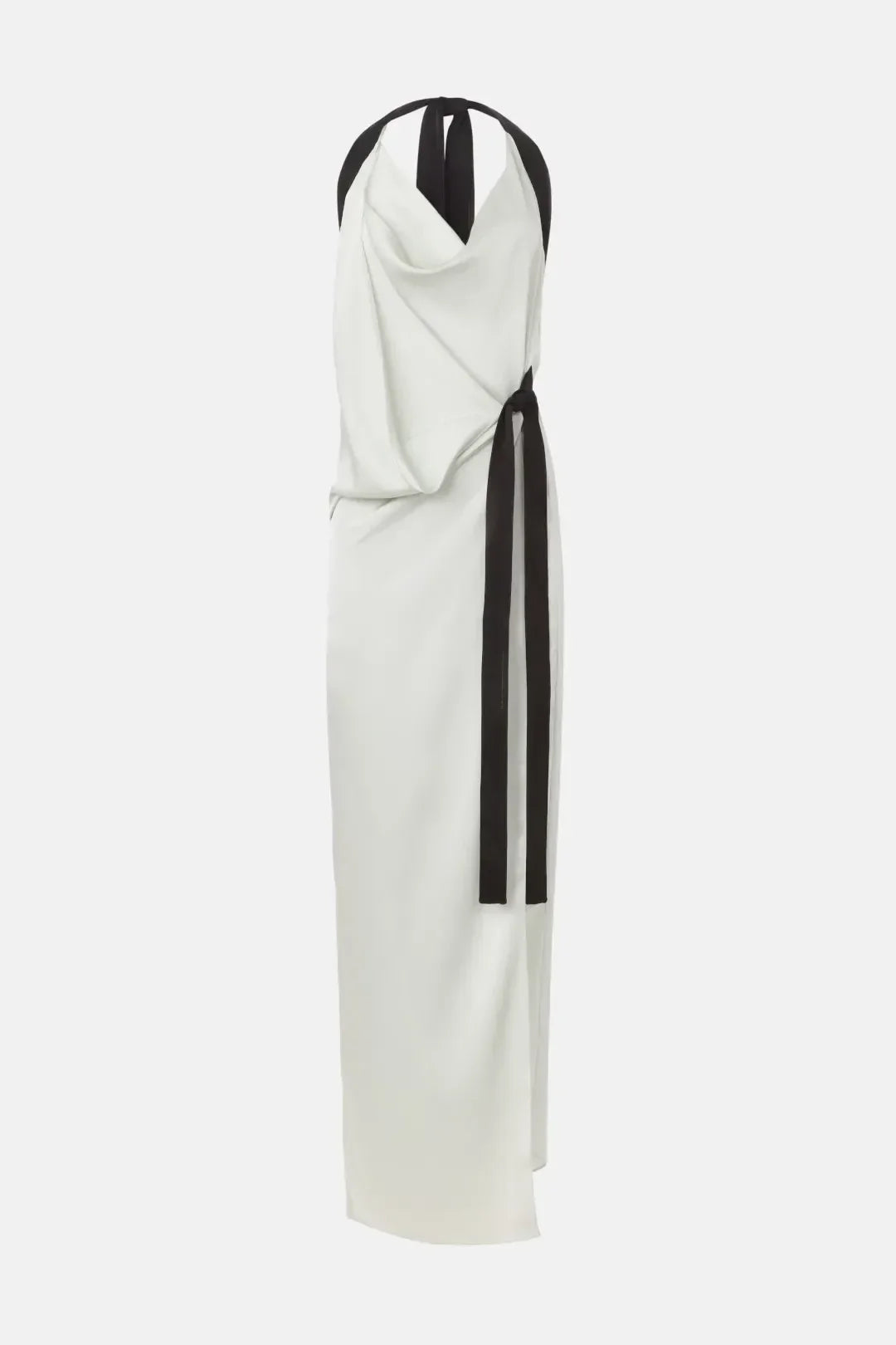 Chic Sheath Halter Neck Sleeveless Open Back Floor Length Plus Size Prom Dress