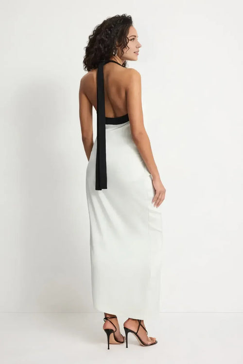 Elegante Abito da Ballo Taglie Forti a Sirena con Collo all'Americana, Senza Maniche, Schiena Scoperta, Lungo Fino ai Piedi