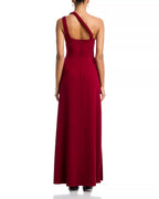 Chic Sheath One Shoulder Braided Strap Ruched Bodice Floor Length For Sale Prom Dress ﻿