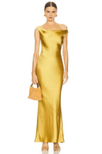 Chic Sheath One Shoulder Sleeveless Draped Back Floor Length Evening Dress