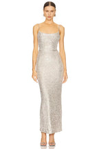 Chic Sheath Spaghetti Strap Sleeveless Sequin Open Back Midi Length Evening Dress