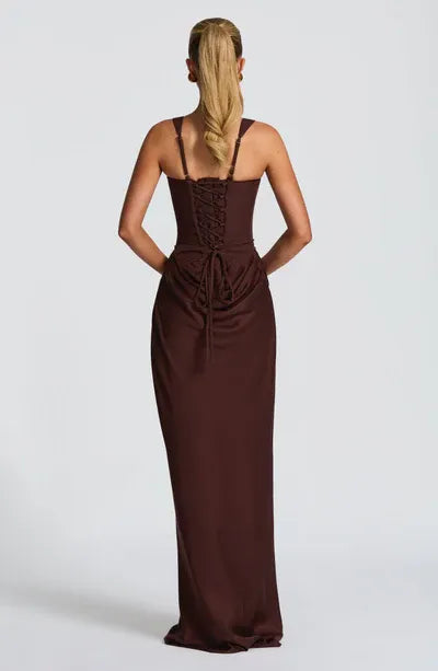 Chic Sheath Square Neck Sleeveless Lace Up Back Floor Length Plus Size Evening Dress