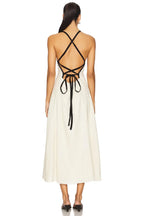 Chic Sheath Square Neck Sleeveless Lace Up Back Midi Length Evening Dress
