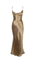 Chic Sheath Square Neck Spaghetti Strap Tie Back Midi Floor Length Hot Sale Prom Dress
