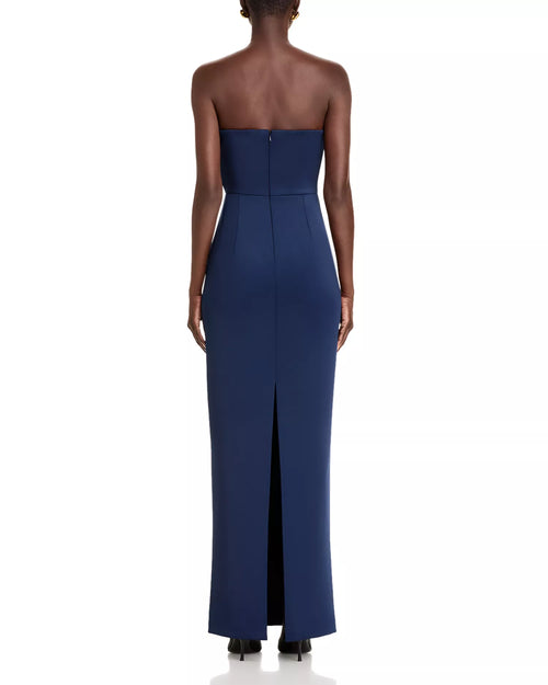 Chic Sheath Strapless Sleeveless Zipper Back Floor Length Prom Dress