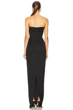 Chic Sheath Strapless Two Tone Sleeveless Zipper Back Floor Length Evening Dress