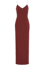 Chic Sheath V Neck Sleeveless Open Back High Slit Floor Length Plus Size Prom Dress