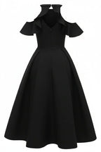 Chic Homecoming Dress With Halter Neck And Ruffle A Line Silhouette Zipper Back For Teens
