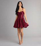 A-Line/Princess Sweetheart Sleeveless Lace-Up Short-Mini Homecoming Dresses